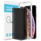 Maxboost Privacy Glass Screen Protector for iPhone Xs  iPhone X 2018 2017 (3 Pa