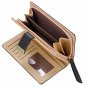 PGXT Women's Long Leather Card Holder Purse Zipper Buckle Elegant Clutch Wallet