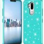 LG G7 Case Armor Heavy Duty HD Screen Protector Shockproof Protective Cover Mint