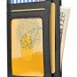 Wallet For Men RFID Blocking Slim Minimalist Leather Cross Card Holder Black