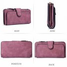 Wallet for Women RFID Blocking Lightweight Mattee PU Leather Clutch Purse