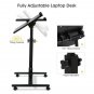 LANGRIA Laptop Rolling Cart Table Height Adjustable Mobile Laptop Stand Desk