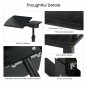 LANGRIA Laptop Rolling Cart Table Height Adjustable Mobile Laptop Stand Desk