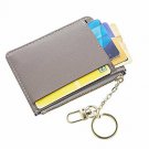 Leather Wallet Slim Credit Card Case Keychain Holder Front Pocket Change Purse