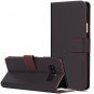 Samsung Galaxy Note 8 Wallet Case Genuine Leather Card Slots Cash Holder Brown