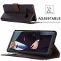 Samsung Galaxy Note 8 Wallet Case Genuine Leather Card Slots Cash Holder Brown