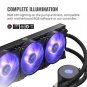 Cooler Master MLXD36MA20PCT1 MasterLiquid ML360 RGB AIO CPU Liquid Cooler Thr