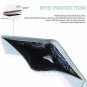 Wallet For Women RFID Blocking Mini Purse Compact Genuine Leather Pocket Blue