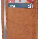 Leather RFID Blocking Minimalist Credit Card Holder Slim Pocket Wallets for Men