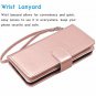 Samsung Galaxy S9 Wallet Case PU Leather Detachable Credit Card Kickstand Pink