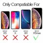 Mkeke Compatible with iPhone Xs Max Screen Protector,Tempered Glass Film for App