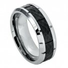 Men's Ring Jewellery Unique Present Tungsten Carbide Black IP Gun Metal Black