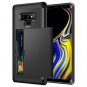 Samsung Galaxy Note 9 Wallet Case Card Holder Soft Rubber Bumper Durable Black