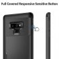 Samsung Galaxy Note 9 Wallet Case Card Holder Soft Rubber Bumper Durable Black
