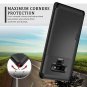 Samsung Galaxy Note 9 Wallet Case Card Holder Soft Rubber Bumper Durable Black