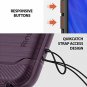 LG V40 Case Durable Extreme Tough Anti Shock Compatible Rugged Flexible Purple