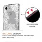 Google Pixel 3 Case TPU Grip Bumper Clear Flower Transparent Slim Lightweight