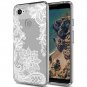 Google Pixel 3 Case TPU Grip Bumper Clear Flower Transparent Slim Lightweight