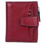 AINIMOER Women's RFID Blocking Leather Small Compact Bifold Zipper Pocket Wall