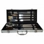 10 Piece BBQ Grill Tool Set Utensils Stainless Steel Aluminum Carrying Case