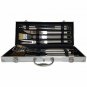10 Piece BBQ Grill Tool Set Utensils Stainless Steel Aluminum Carrying Case
