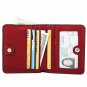 Women's Wallet RFID Blocking Small Compact Bifold Leather Purse Pocket Red