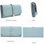 Clearance RFID Blocking Leather Wallet for Women Slim Clutch Purse Long
