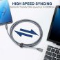 USB C to C Cable 3A 2Pack 6.6ft JSAUX USB Type C Fast Charger Nylon Braided Char