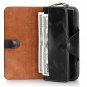 SZONE Women's RFID Blocking Genuine Leather Wallet 12 Card Slots Large Capacity