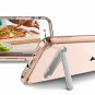 iPhone 8 Case Ultra Hybrid Shockproof Metal Kickstand Wireless Charging Clear