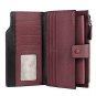 Women's RFID Blocking Large Capacity Luxury Wax Genuine Leather Clutch Wallet Ca