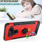 LG V40 Case 360 Degree Rotating Ring Holder Protective Anti Shock Kickstand Red