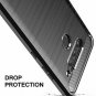 LG V40 ThinQ Case, Aeska [Slim Thin] Carbon Fiber Flexible Soft TPU Brushed Anti