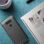 LG V40 ThinQ Case, Aeska [Slim Thin] Carbon Fiber Flexible Soft TPU Brushed Anti