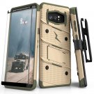 Samsung Galaxy Note 8 Case, Zizo [Bolt Series] FREE [Curved Full Glass Screen Pr