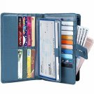 Itslife Women's Big Fat Rfid Blocking Leather wallet clutch organizer with check