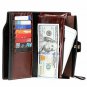 Itslife Women's RFID Blocking Large Capacity Luxury Wax Genuine Leather Cluth W