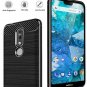 Dretal Nokia 7.1 Case Dretal Flexible Shock Resistant Brushed Texture Soft TPU