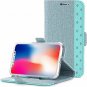 iPhone Xs Wallet Flip Case Card Slot Cash Pocket Clip Ultra Protective Slim Teal