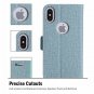 iPhone Xs Wallet Flip Case Card Slot Cash Pocket Clip Ultra Protective Slim Teal