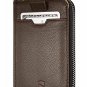Wallet For Men Slim Zip RFID Protection Cards Cash Coins Pockets Secure Brown