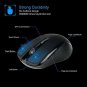 Wireless Keyboard and Mouse Combo Full-Size Keyboard Portable Optical Mice Black