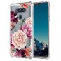 LUOLNH LG V40 ThinQ Case,LG V40 Case,Slim Shockproof Clear Floral Pattern Soft F