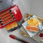 Hot Dog Toaster Oven Machine Cooker Auto Thermostat Timer Grill Rollers Red