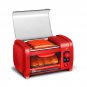 Hot Dog Toaster Oven Machine Cooker Auto Thermostat Timer Grill Rollers Red