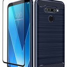 LG V40 Case, LG V40 ThinQ Case, Aoways Tempered Glass Screen Protector, Thin Tex