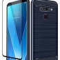 LG V40 Case, LG V40 ThinQ Case, Aoways Tempered Glass Screen Protector, Thin Tex