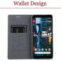 Google Pixel 2 XL Case, PU Leather Slim Flip Wallet Card Slots Cover Kickstand F