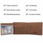 Wallets for Men RFID Blocking Trifold Genuine Leather Wallet With 2 ID Window