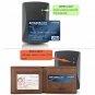 Wallets for Men RFID Blocking Trifold Genuine Leather Wallet With 2 ID Window